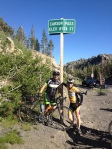 This is us at the end of the climbing at the beginning of an awesome descent!
